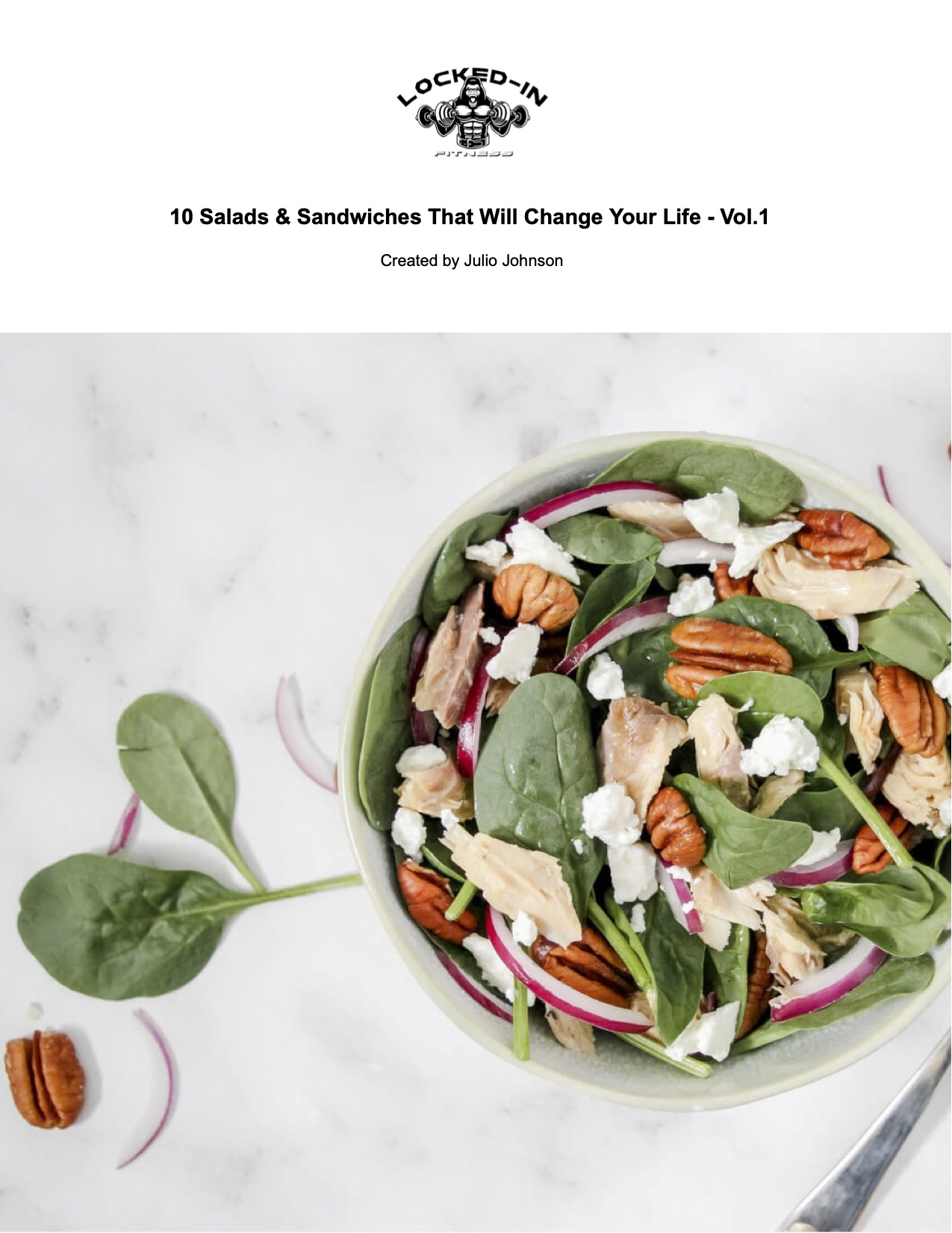 Locked In Fitness 10-salads-sandwiches-that-will-change-your-life-vol-1